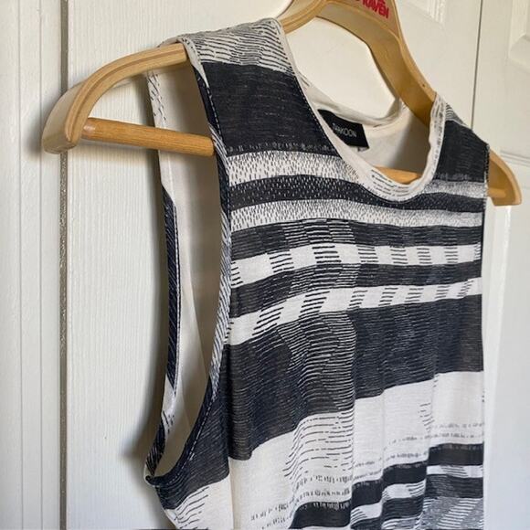 Thakoon Sleeveless Tank Dress Side Ruching Lined Striped Lightweight Women Small - Picture 5 of 10